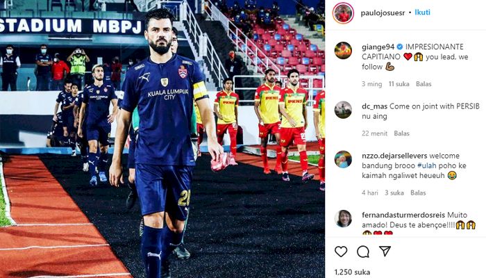 Dikaitkan dengan Persib, Akun Bintang Juara Piala Malaysia 'Diserbu' Bobotoh